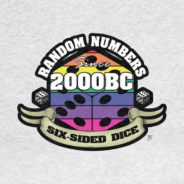 Six-Sided Dice: Random Numbers since 2000BC by Jobby